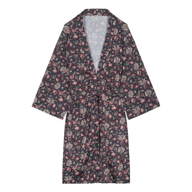 Kimono Yoki de poliéster reciclado - Colección Mujer  | Azul Noche