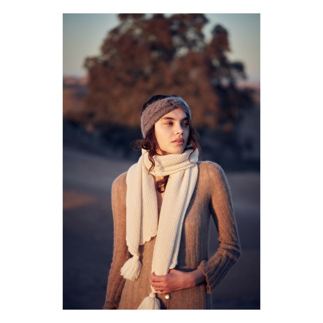Headband Tricot Sidony - Collection Femme  | Gris chiné