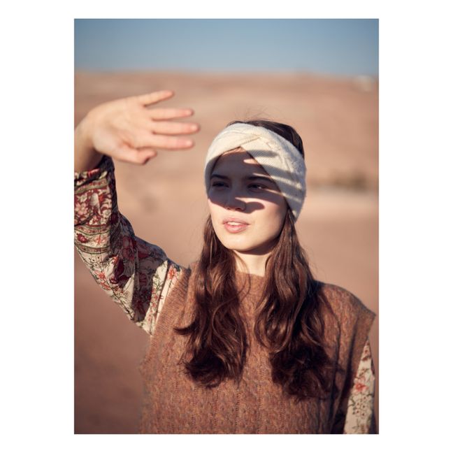 Headband Tricot Sidony - Collection Femme  | Ecru