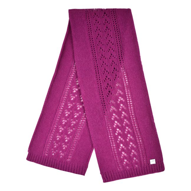 Schal Mohair und Merinowolle Giulia - Damenkollektion  | Fuchsie