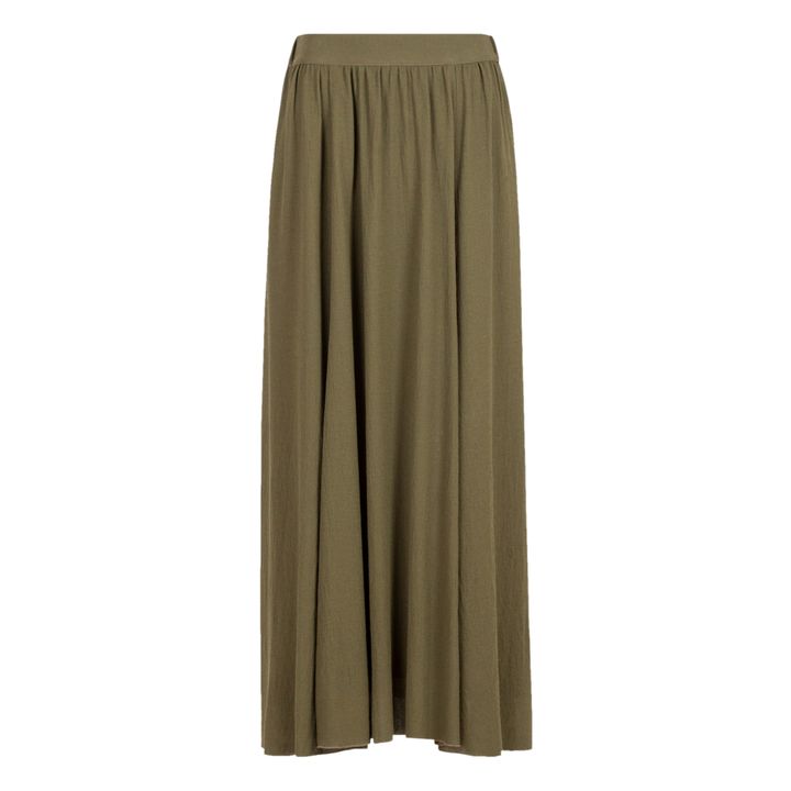 Forest green pleated outlet skirt