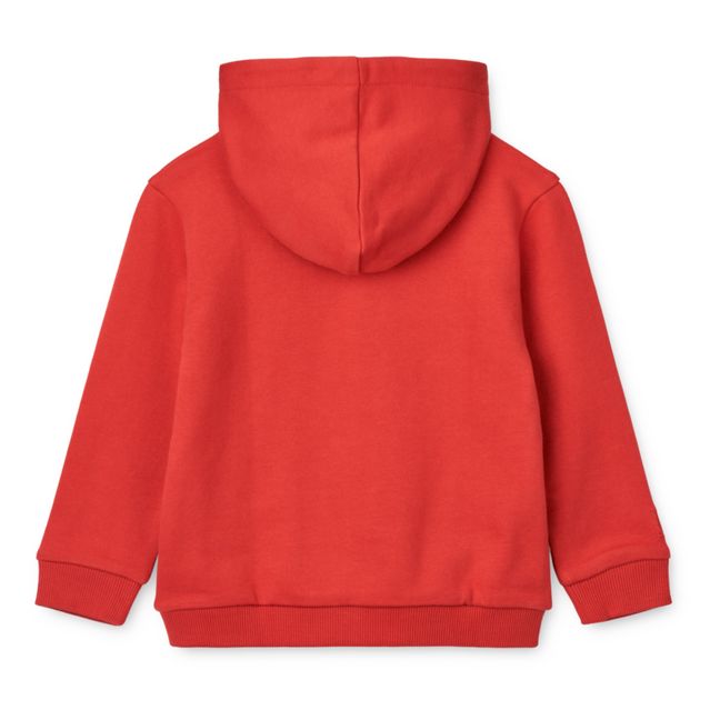 Felpa con Cappuccio in Cotone Organico Gone Dreaming Hildur | Rosso
