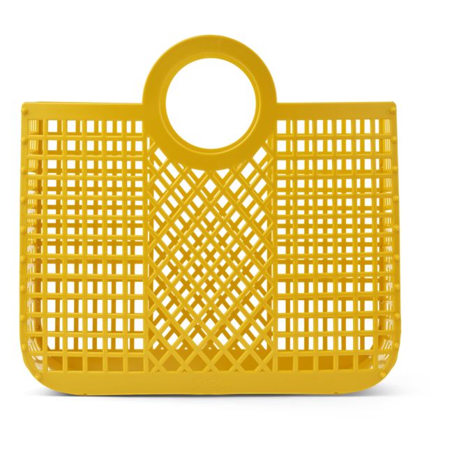 Basket Bloom Recycled material | Yellow