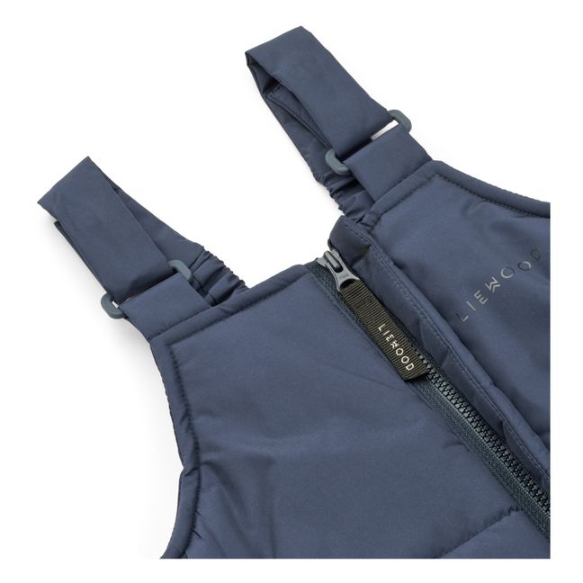 Ski Latzhose aus recyceltem Material Olive | Navy