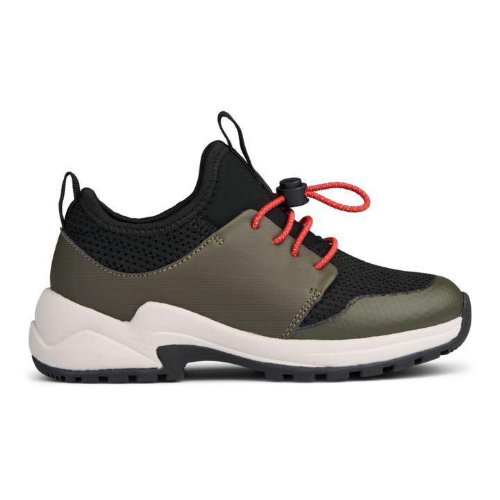 Jaden Recycled Material Lace-Up Sneakers | Khaki- Product image n°0