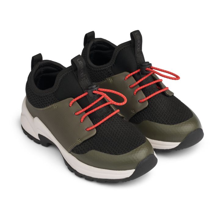 Jaden Recycled Material Lace-Up Sneakers | Khaki- Product image n°3