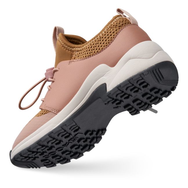 Jaden Recycled Material Lace-Up Sneakers | Pink