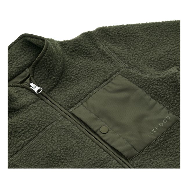 Veste Matières Recyclées Façon Fourrure April | Verde foresta