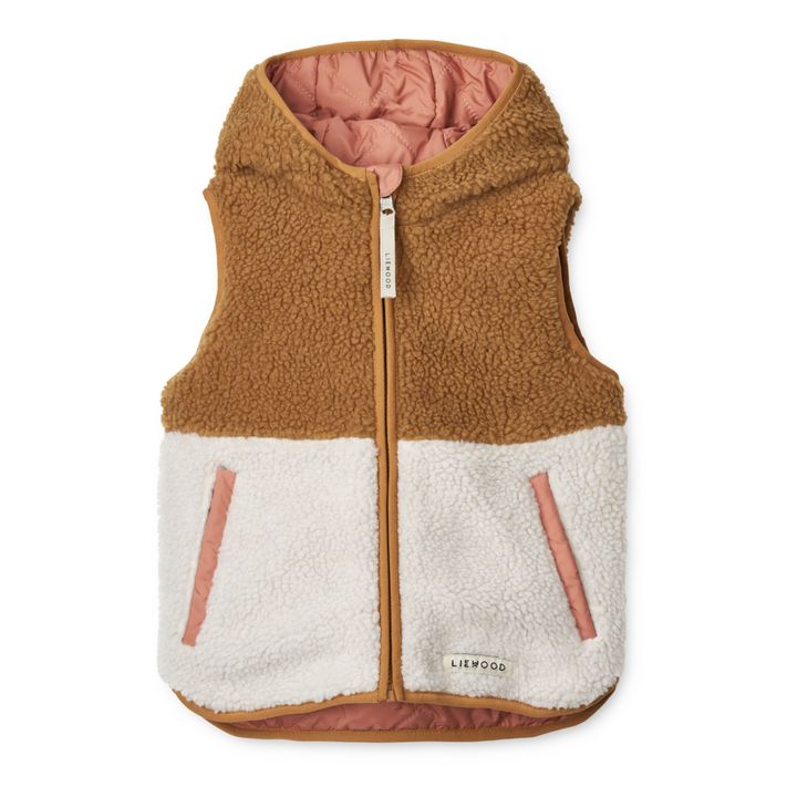 2 Gilets Sans Manches Bébé Réversibles Coton - 0 à 4 Ans, Motifs Cartoon, Printemps/automne, Double Face