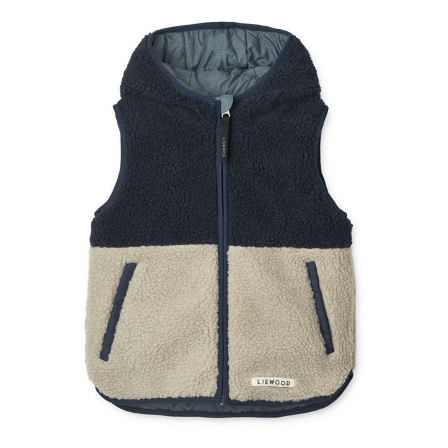 Veste Sans Manches Réversible Matières Recyclées Diana | Azul