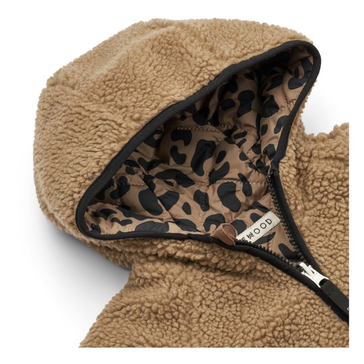 Reversible Jacke aus recyceltem Material Leopard Jackson | Braun- Produktbild Nr. 2