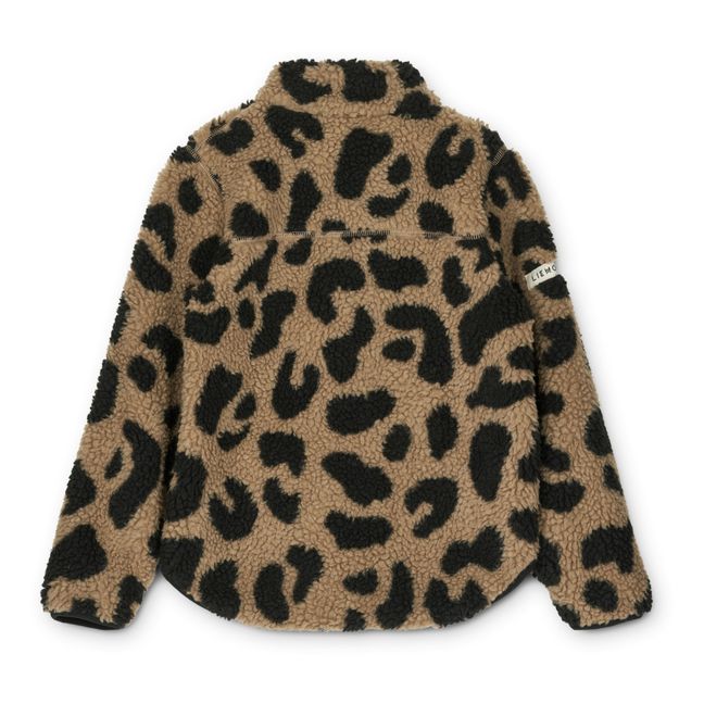 Veste Matières Recyclées Façon Fourrure Léopard Nolan | Marron