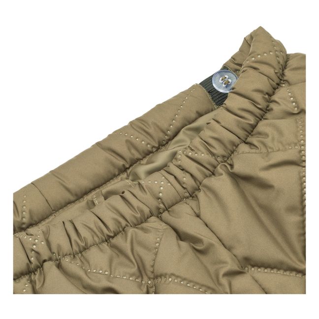 Jacke + Jogger aus recyceltem Material Wattiert Fledermaus Anniston | Khaki