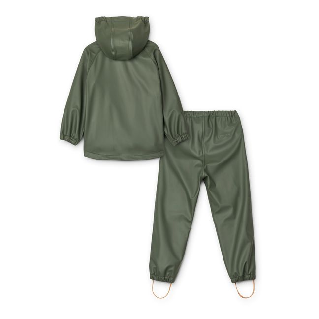 Veste Imperméable + Pantalon Matières Recyclées Moby | Vert sapin