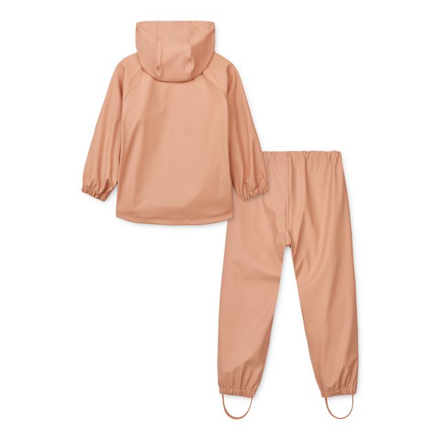 Chaqueta + pantalón impermeables Moby de materiales reciclados | Rosa