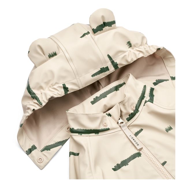 Veste Imperméable + Salopette Matières Recyclées Crocodiles Melodi | Vert