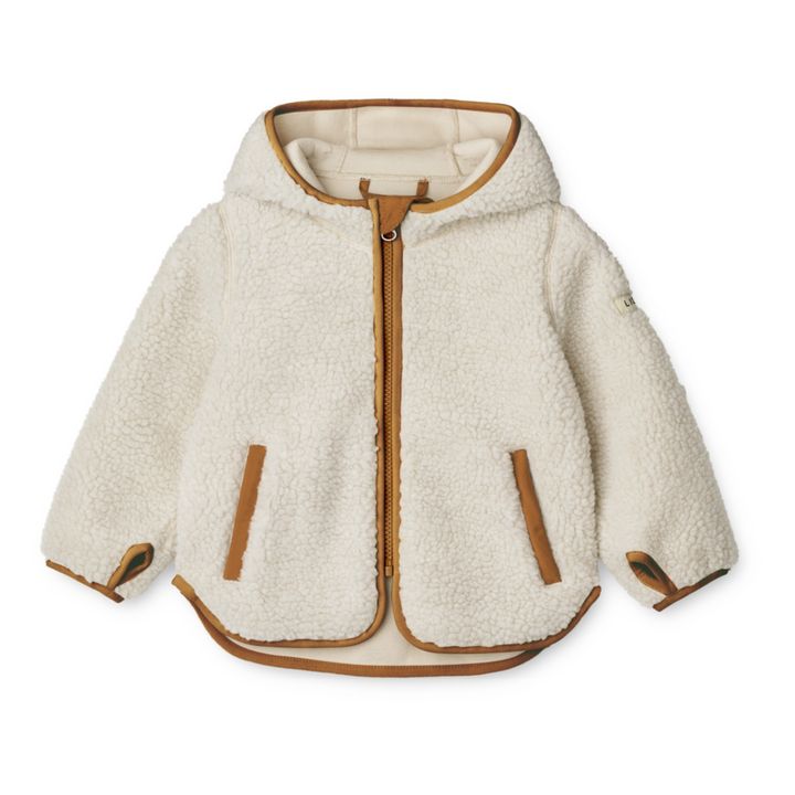 Mara Baby Fur Jacket in Recycled Materials | Ecru- Product image n°0