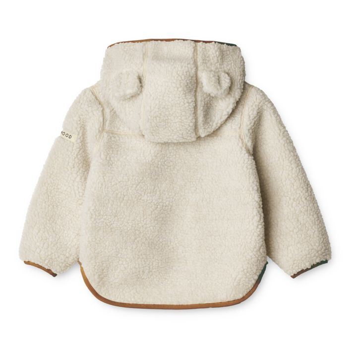 Mara Baby Fur Jacket in Recycled Materials | Ecru- Product image n°1
