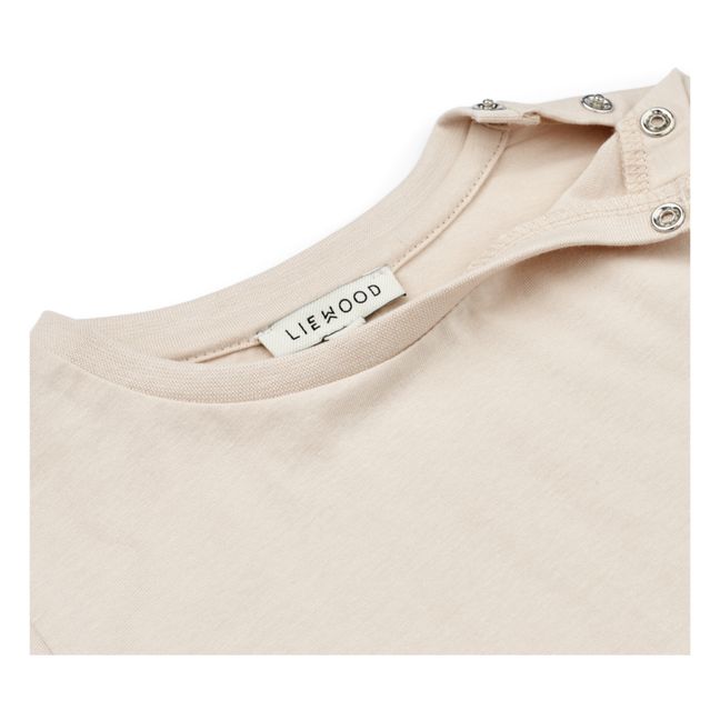 T-Shirt Manches Longues Coton Bio Crocodile Apia | Ecru