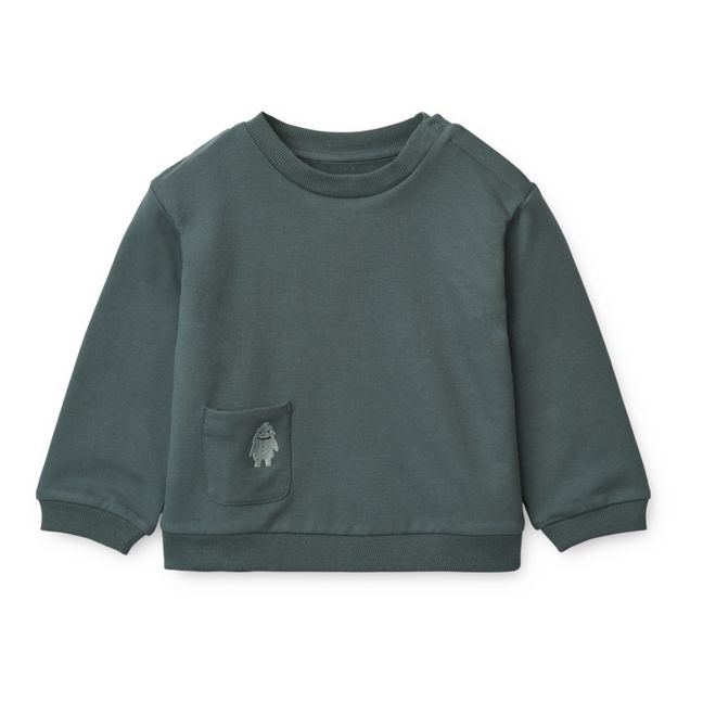 Lucio Organic Cotton Sweatshirt | Blue
