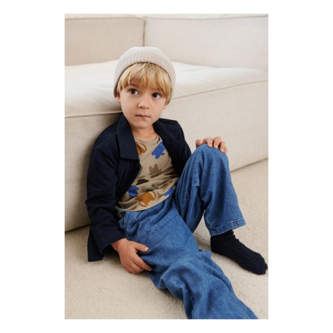 Cardigan Laine Recyclée Alke | Navy blue