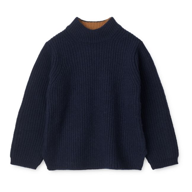 Cali Organic Cotton Sweater | Navy blue