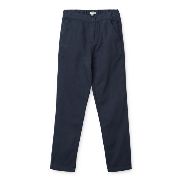 Pantalon Coton Bio Bergamote | Azul Marino