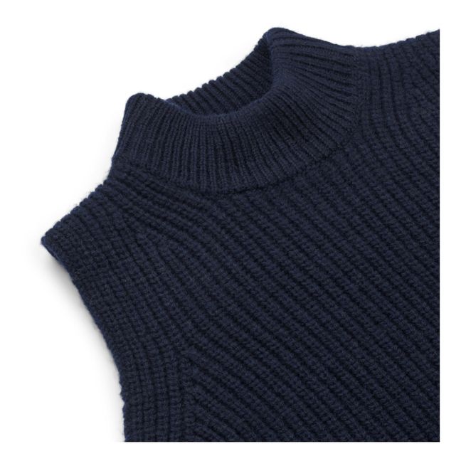 Pull Sans Manches Coton Bio Glory | Bleu marine