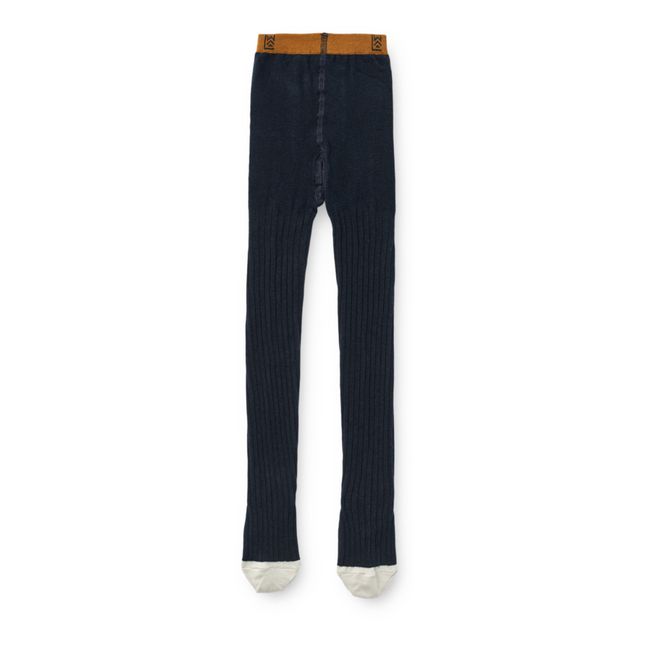 Collants Côtelés Silvia | Bleu marine