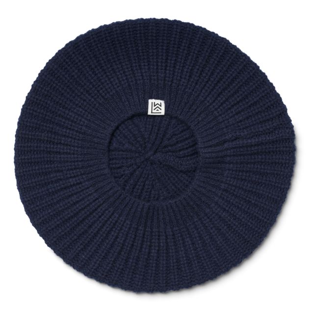 Bonnet Laine Recylée Borg | Bleu marine