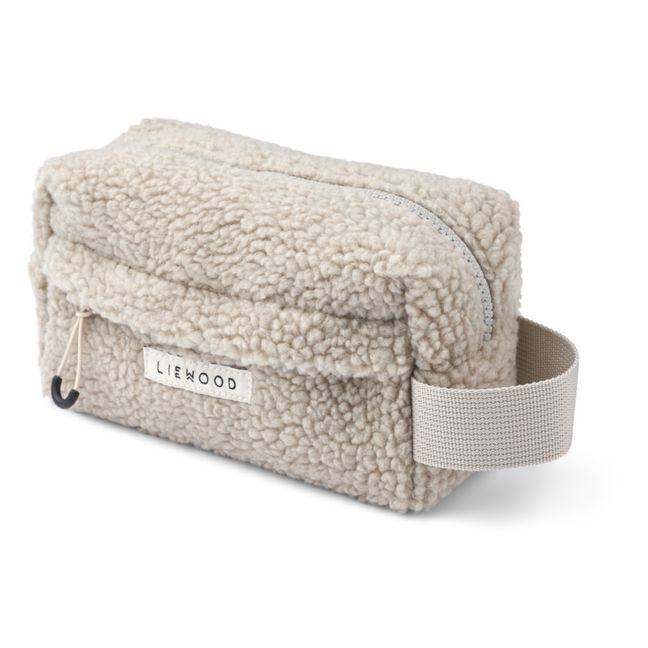 Neceser Material Reciclado Forma Piel Trine | Beige