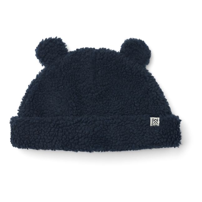 Bonnet Matière Recyclée Façon Fourrure Bibi | Navy