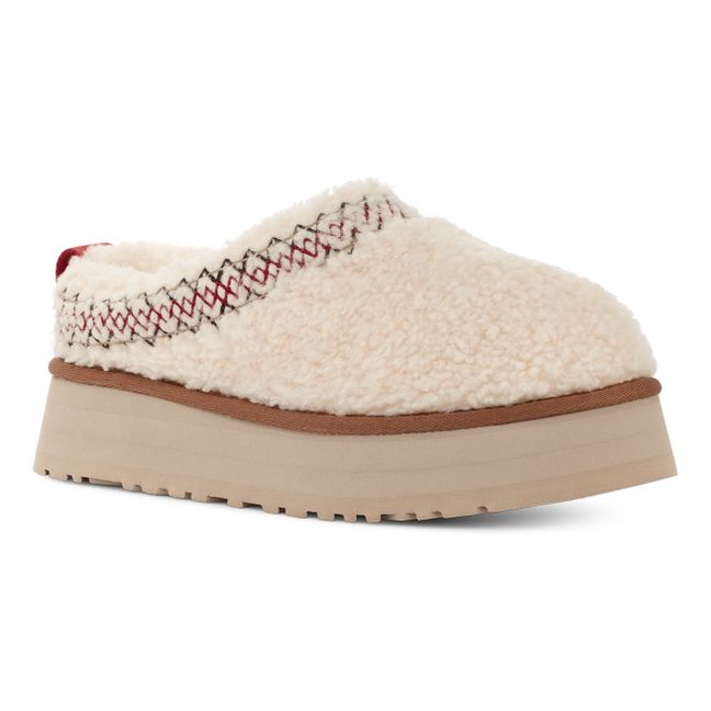 Chaussons Fourrés Tazz Braid | Crème