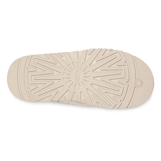 Chaussons Fourrés Tazz Braid | Crème
