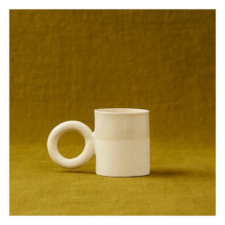 Tasse aus Steingut  | Cremefarben- Produktbild Nr. 0