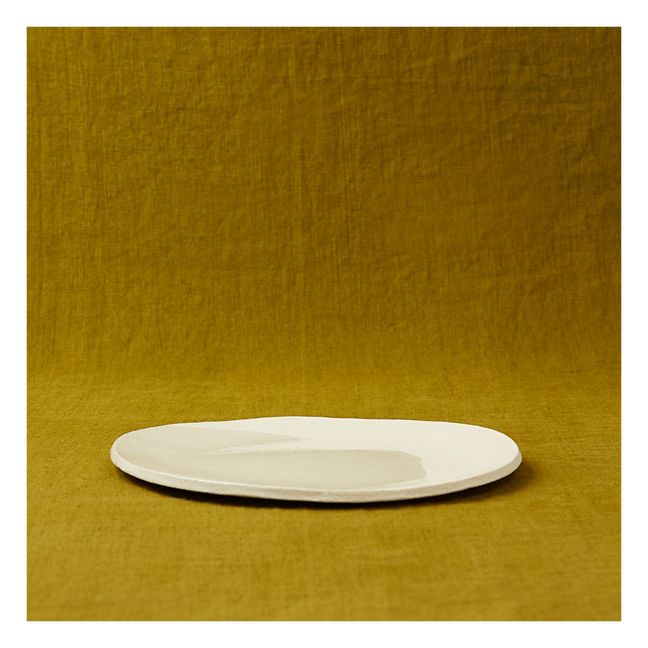 Assiette en grès | Crème