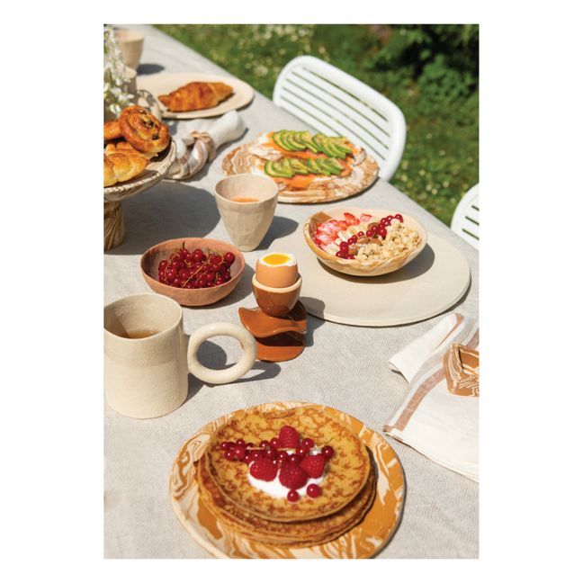 Piatto in gres | Crema