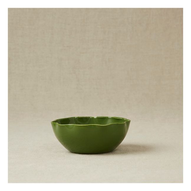 Glazed Stoneware Bowl | Verde militare