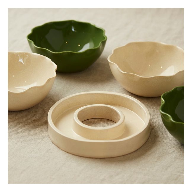 Glazed Stoneware Bowl | Verde militare