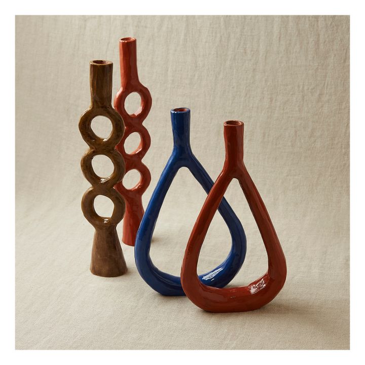 Earthenware Candle Holder | Terracotta- Product image n°3