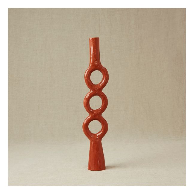 Earthenware Circle Candle Holder | Terracotta