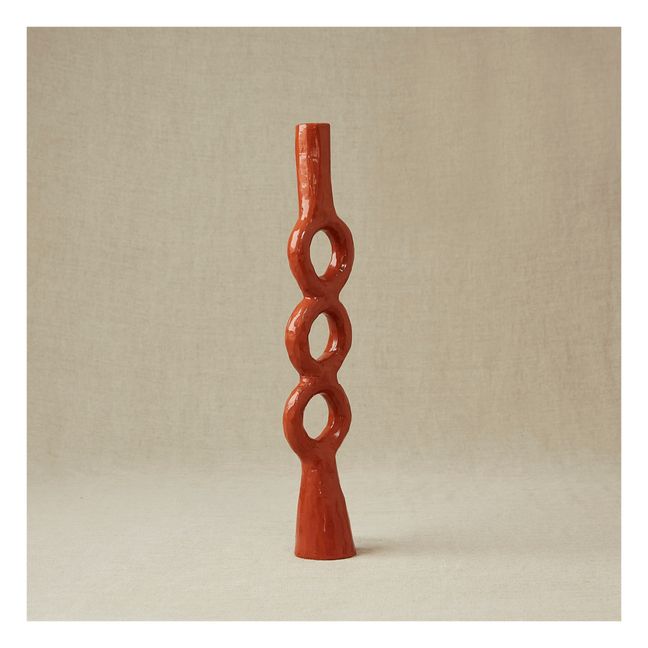Earthenware Circle Candle Holder | Terracotta