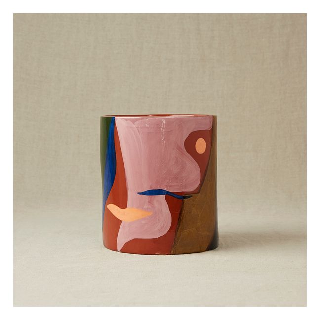 Vase en faïence | Vert kaki