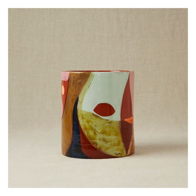 Vase en faïence | Vert kaki