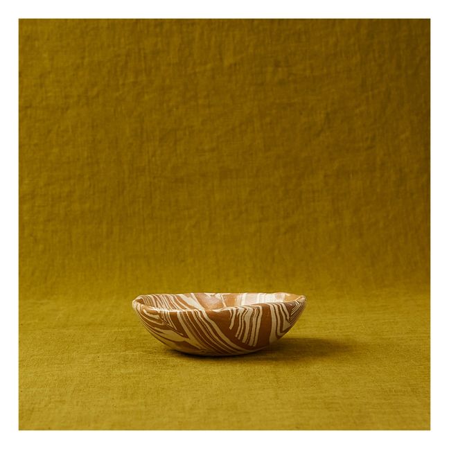 Mixed Clay Bowl | Brown Marble