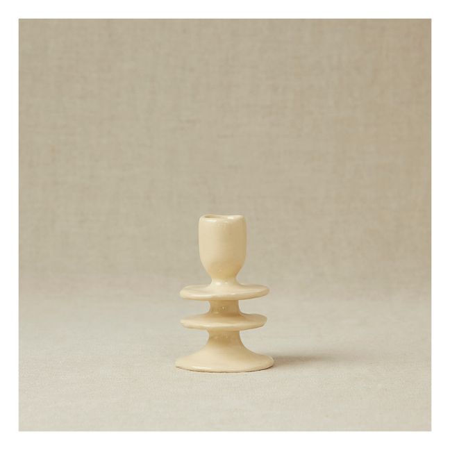 Bougeoir en céramique | Crème