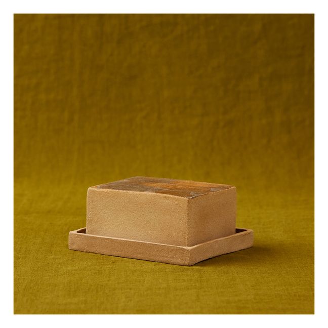 Beurrier en grès | Ocre
