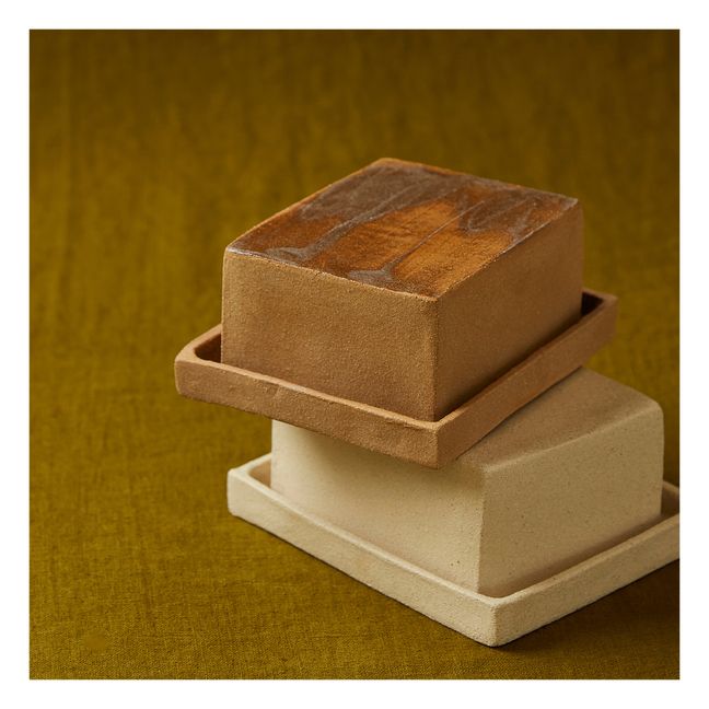 Beurrier en grès | Ochre