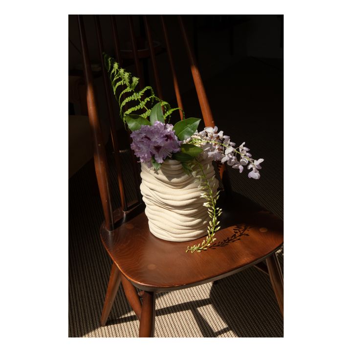 Silk Vase | Bianco- Immagine del prodotto n°3