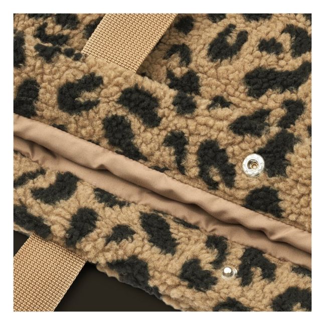 Tote Bag aus recyceltem Material Leopard Reed | Braun